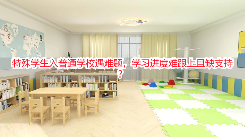 特殊学生入普通学校遇难题，学习进度难跟上且缺支持？