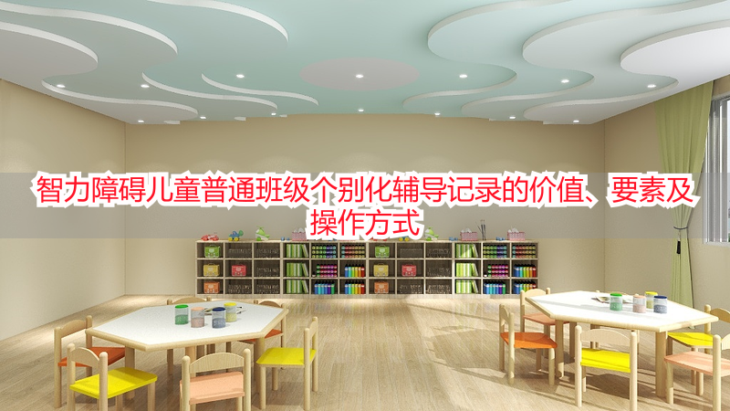 智力障碍儿童普通班级个别化辅导记录的价值、要素及操作方式