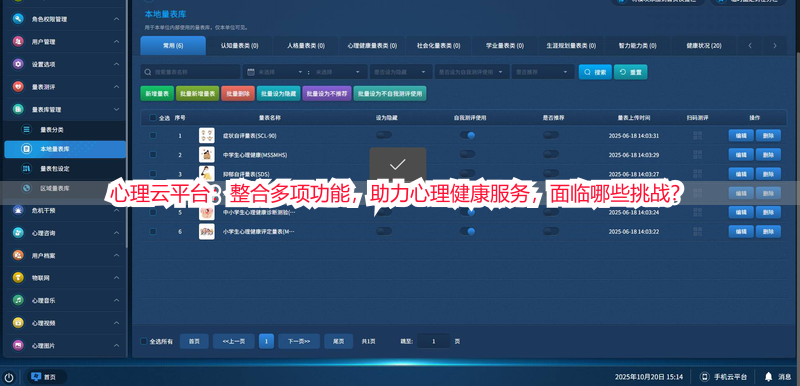 心理云平台：整合多项功能，助力心理健康服务，面临哪些挑战？