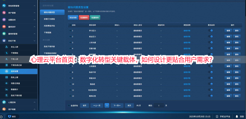 心理云平台首页：数字化转型关键载体，如何设计更贴合用户需求？