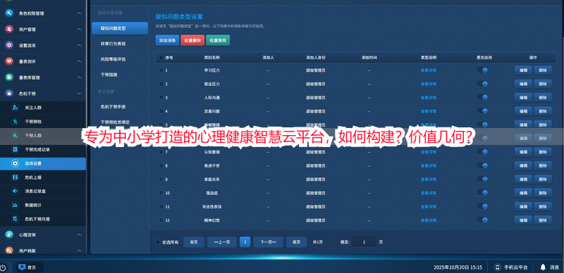 专为中小学打造的心理健康智慧云平台，如何构建？价值几何？