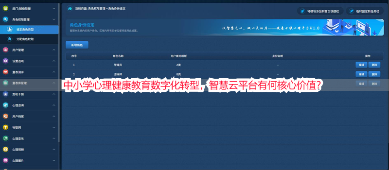 中小学心理健康教育数字化转型，智慧云平台有何核心价值？