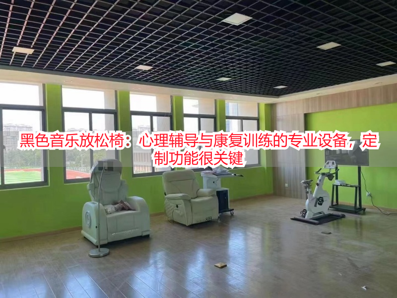黑色音乐放松椅：心理辅导与康复训练的专业设备，定制功能很关键