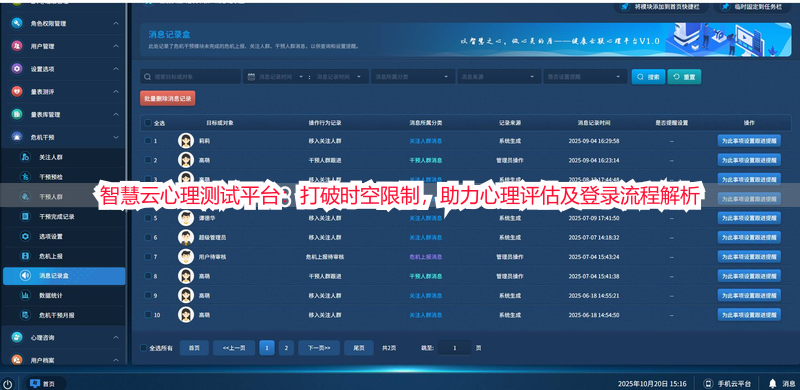 智慧云心理测试平台：打破时空限制，助力心理评估及登录流程解析