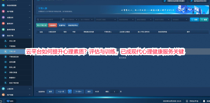 云平台如何提升心理素质？评估与训练，已成现代心理健康服务关键