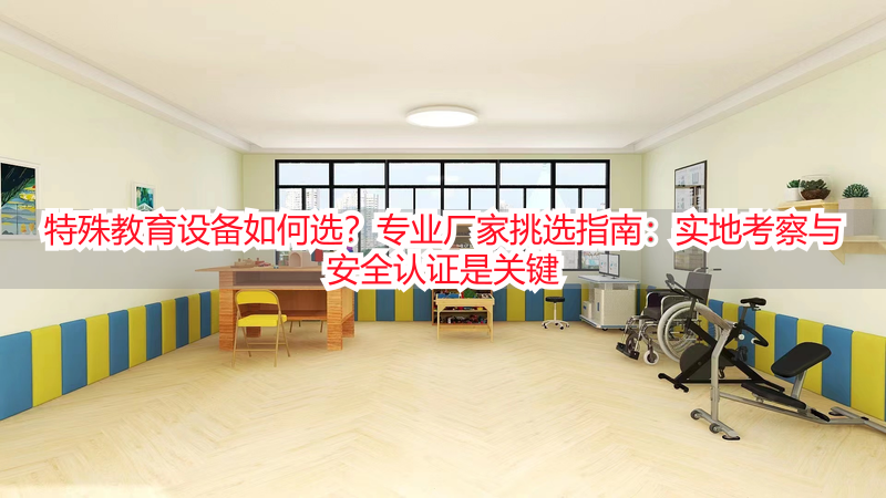 特殊教育设备如何选？专业厂家挑选指南：实地考察与安全认证是关键