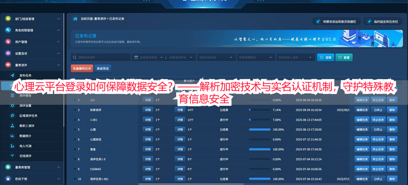 心理云平台登录如何保障数据安全？——解析加密技术与实名认证机制，守护特殊教育信息安全