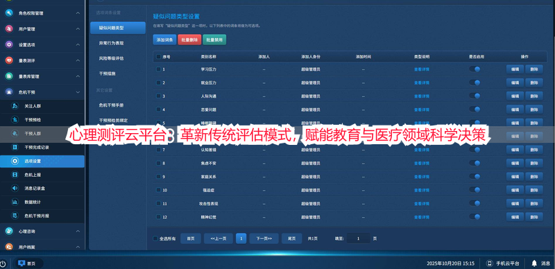 心理测评云平台：革新传统评估模式，赋能教育与医疗领域科学决策