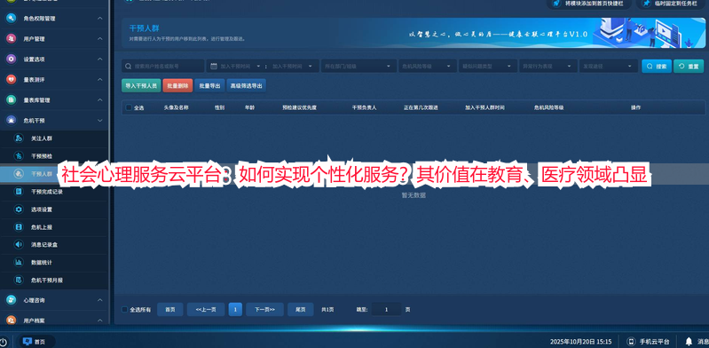 社会心理服务云平台：如何实现个性化服务？其价值在教育、医疗领域凸显