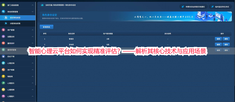 智能心理云平台如何实现精准评估？——解析其核心技术与应用场景