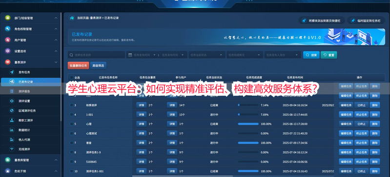 学生心理云平台：如何实现精准评估、构建高效服务体系？