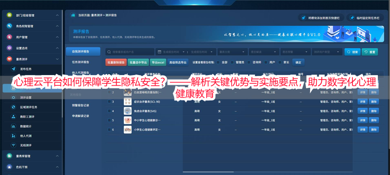 心理云平台如何保障学生隐私安全？——解析关键优势与实施要点，助力数字化心理健康教育