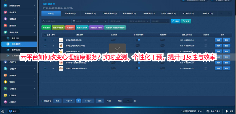 云平台如何改变心理健康服务？实时监测、个性化干预，提升可及性与效率