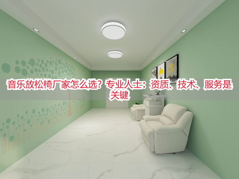 音乐放松椅厂家怎么选？专业人士：资质、技术、服务是关键