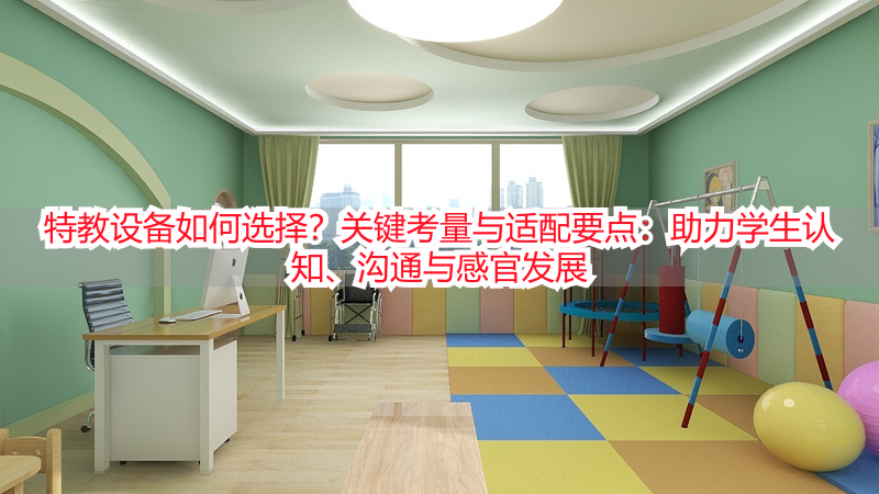 特教设备如何选择？关键考量与适配要点：助力学生认知、沟通与感官发展